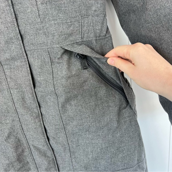 The north face Hyvent grey waterproof puffer parka hooded ski jacket XS - Picture 4 of 14